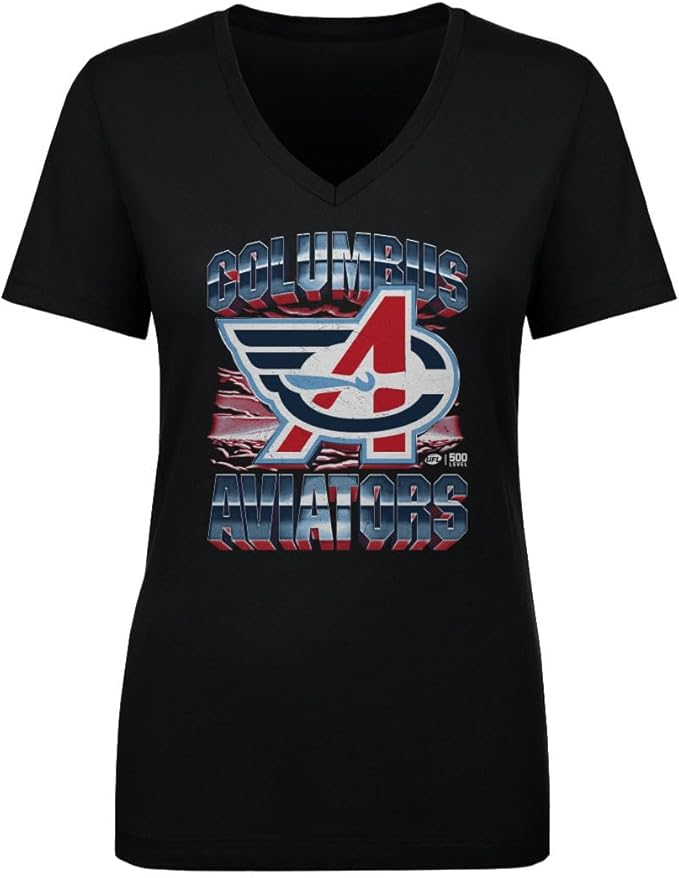 500 LEVEL Aviators Vintage Women's V-Neck T-Shirt — product view
