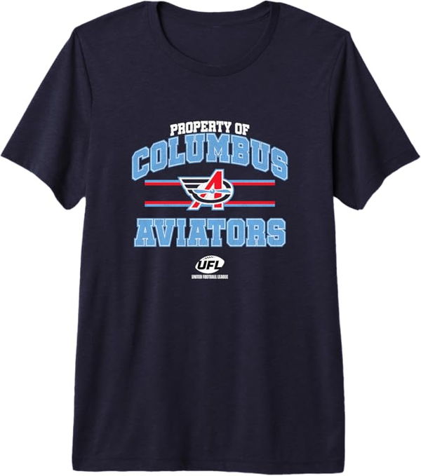 BreakingT Property of Columbus Aviators - Columbus Premium Tri-Blend T-Shirt BreakingT