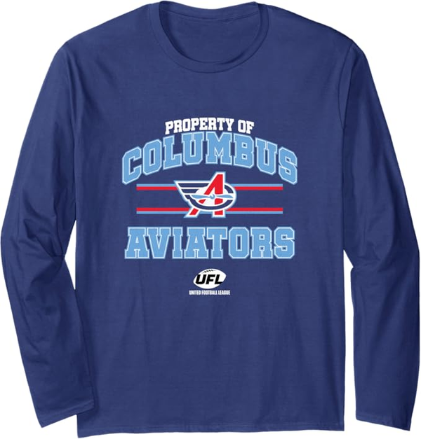 BreakingT Property of Columbus Aviators - Columbus Long Sleeve T-Shirt BreakingT
