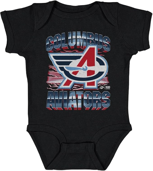 500 LEVEL Columbus Aviators Vintage One-Piece Infant Bodysuit 500 Level