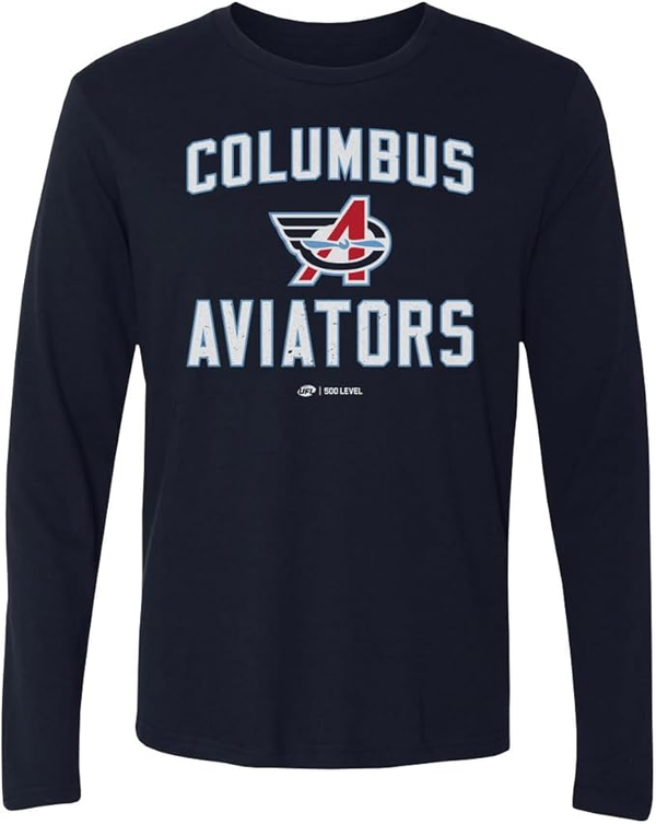 500 LEVEL Columbus Aviators Team Home Long Sleeve Shirt 500 Level