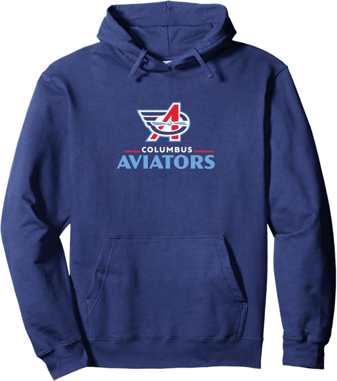 BreakingT Columbus Aviators - Lockup Logo - United Football League Pullover Hoodie BreakingT