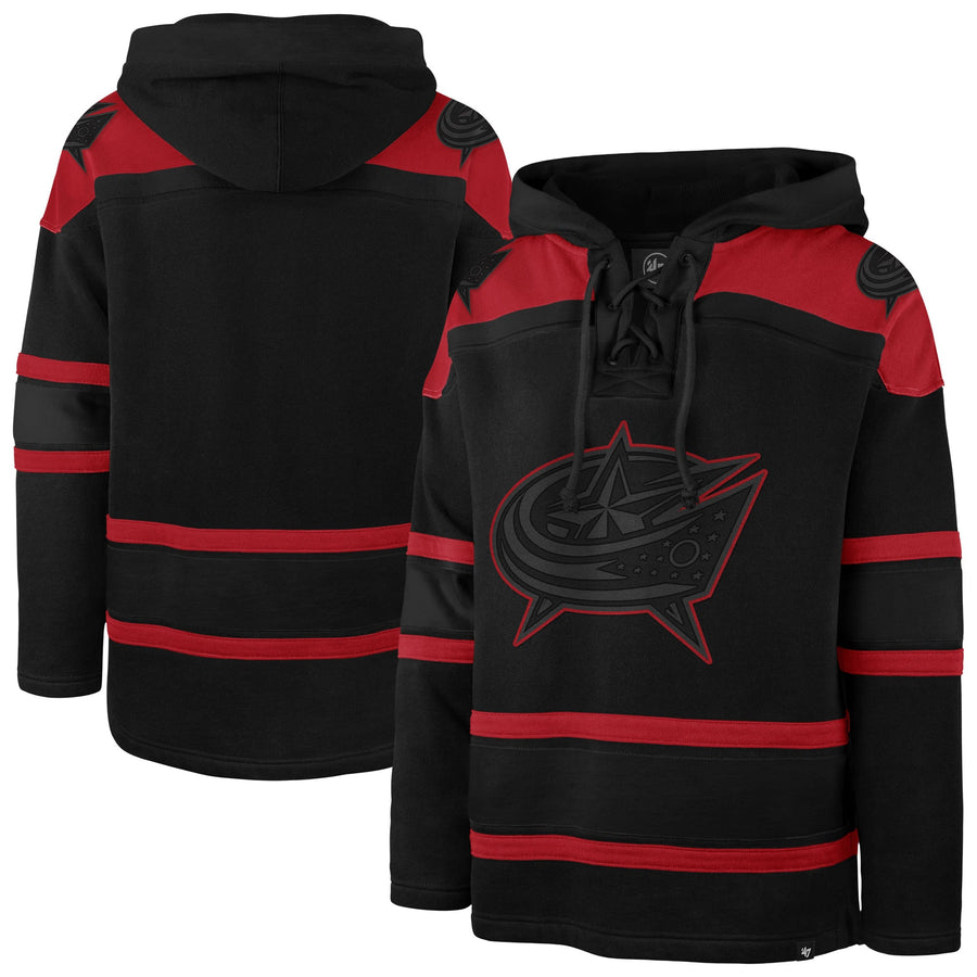 Columbus Blue Jackets '47 Fall Color Pop Lacer Hoodie - Black