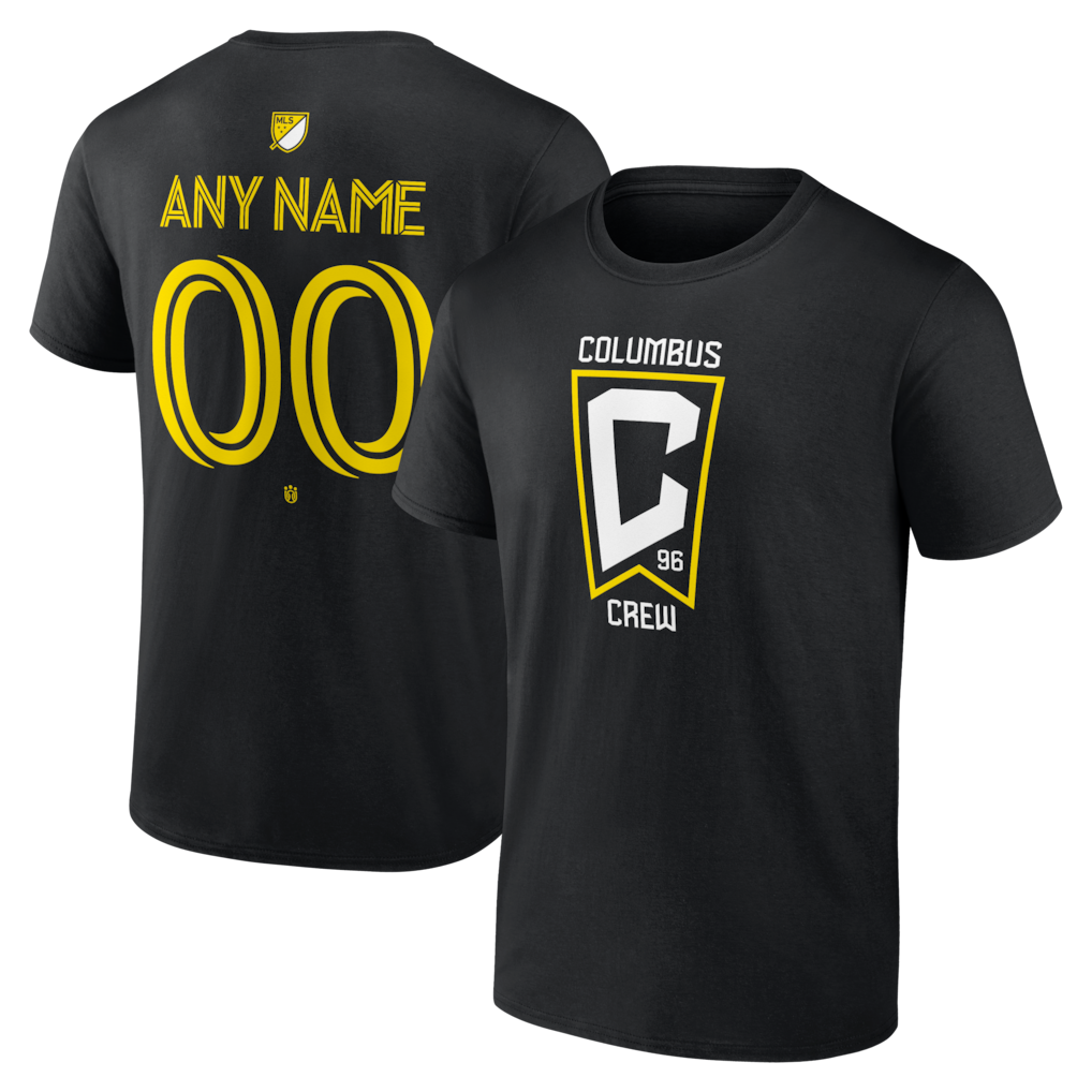 Columbus Crew Big & Tall Team Authentic Custom T-Shirt - Black Logo Athletic