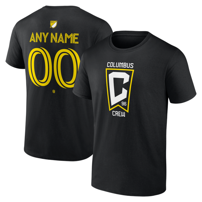 Columbus Crew Big & Tall Team Authentic Custom T-Shirt - Black Logo Athletic