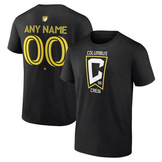 Columbus Crew Custom Team Authentic T-Shirt - Black Logo Athletic