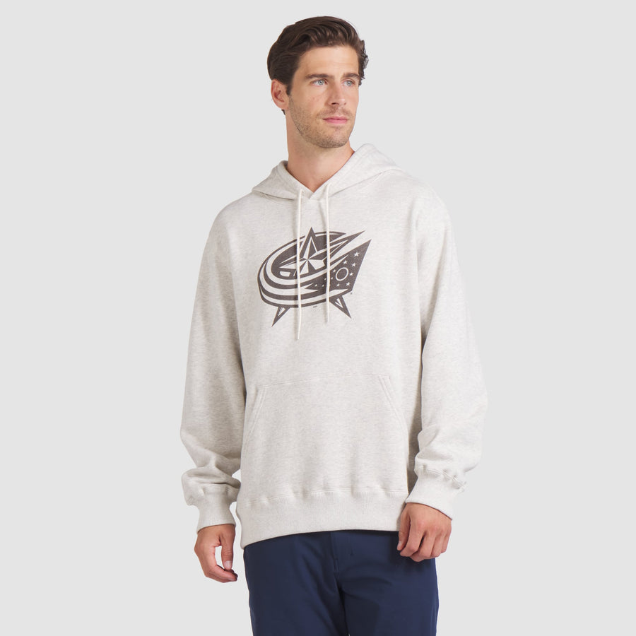 Columbus Blue Jackets Fanatics Made in Canada Pullover Hoodie - Cream