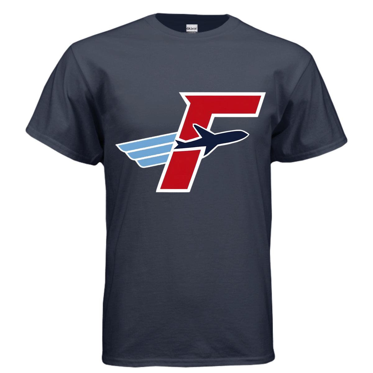 Navy Flightdecke Logo T-Shirt — front view