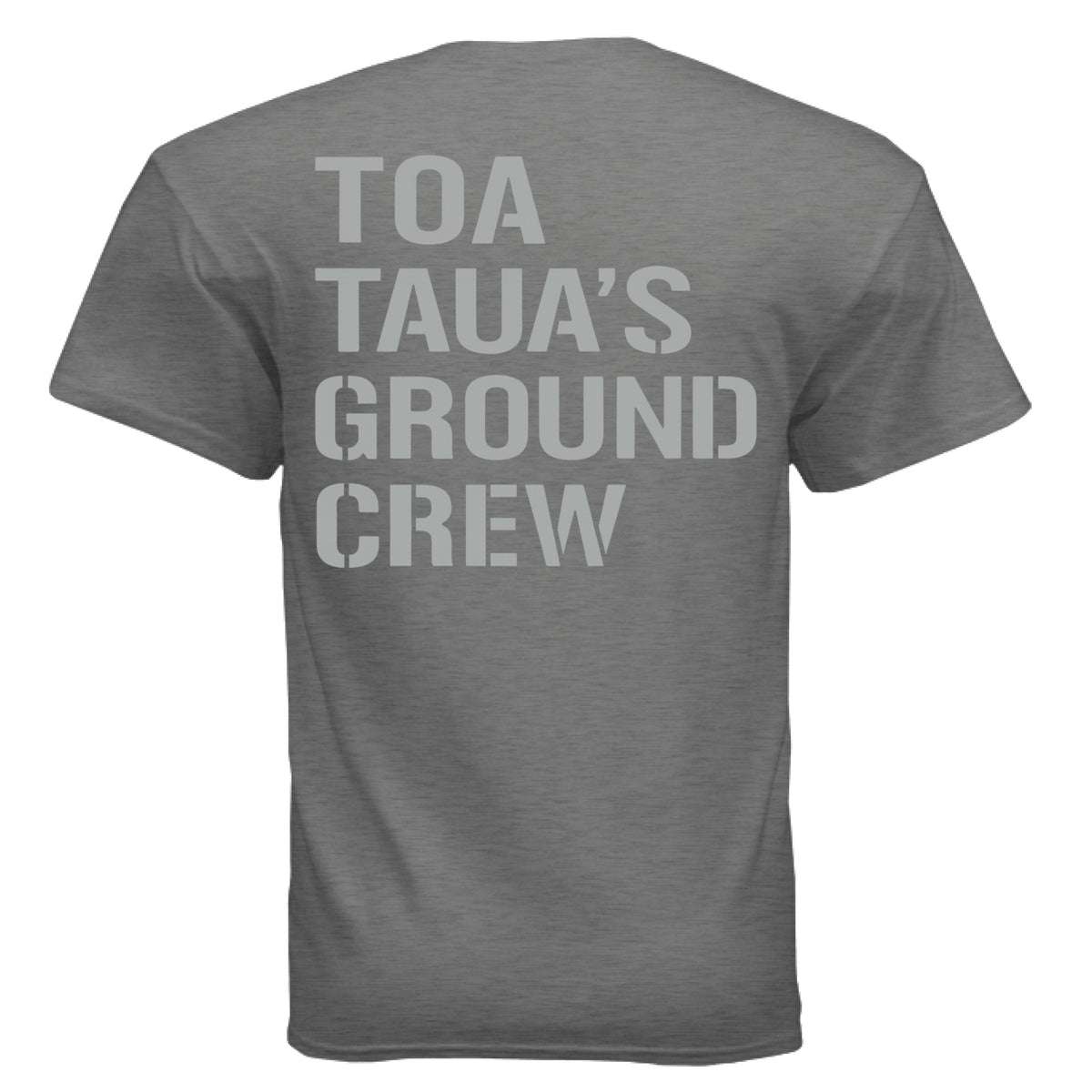 Graphite Heather Toa Taua Chest Patch Tee — alternate view
