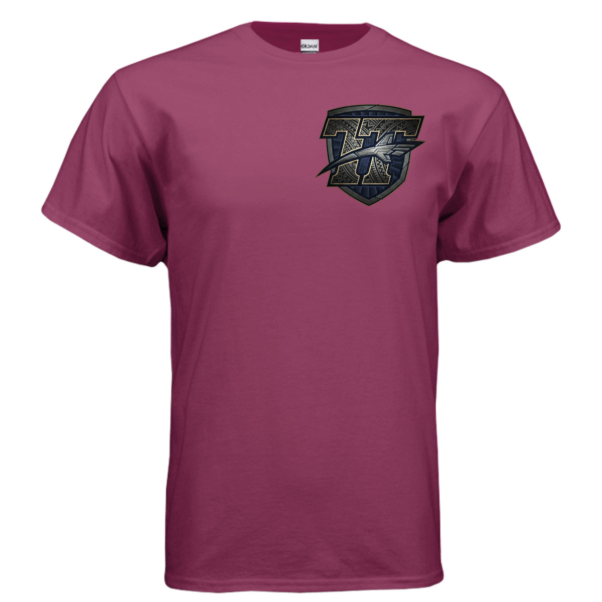 Graphite Heather Toa Taua Chest Patch Tee — view 7