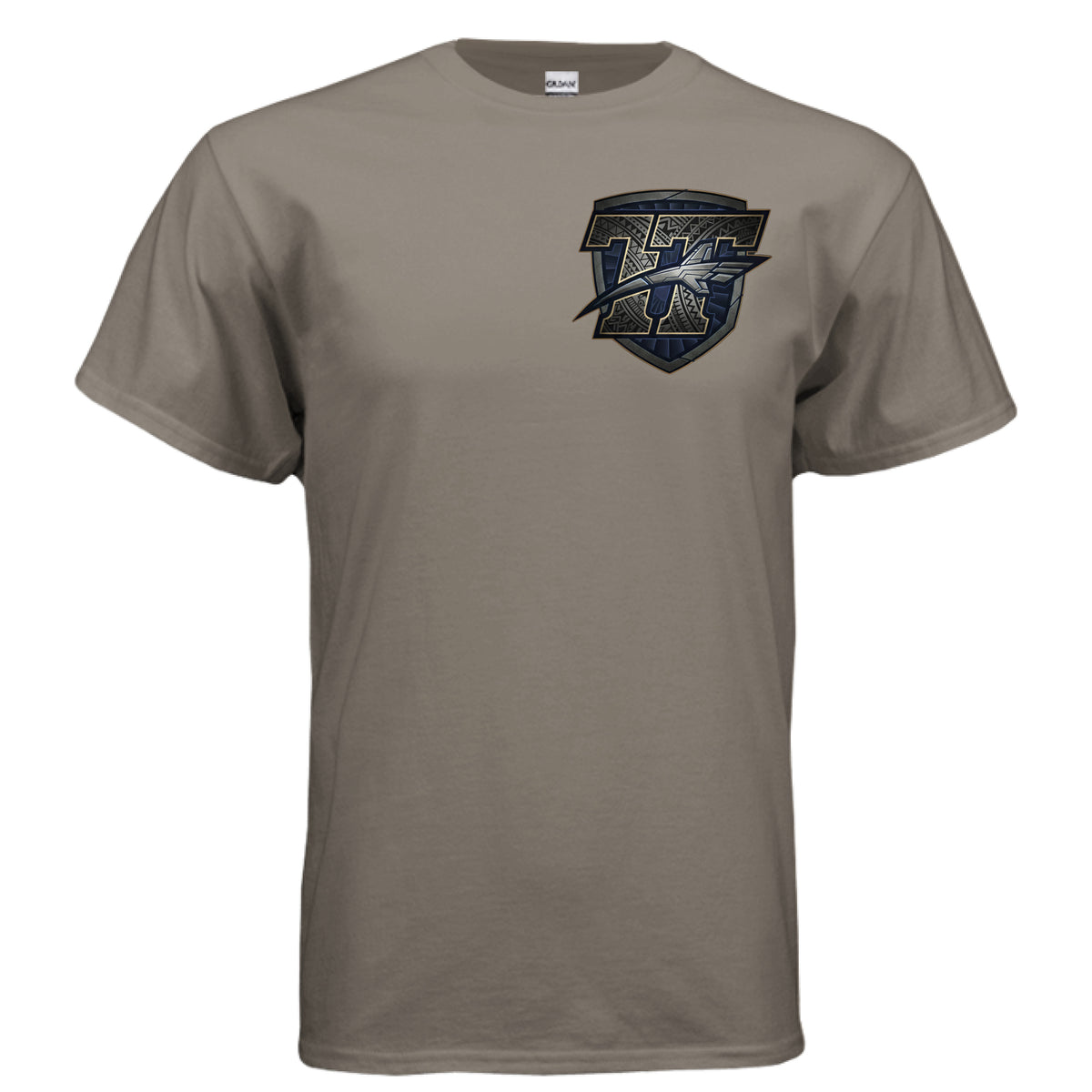 Graphite Heather Toa Taua Chest Patch Tee — view 5