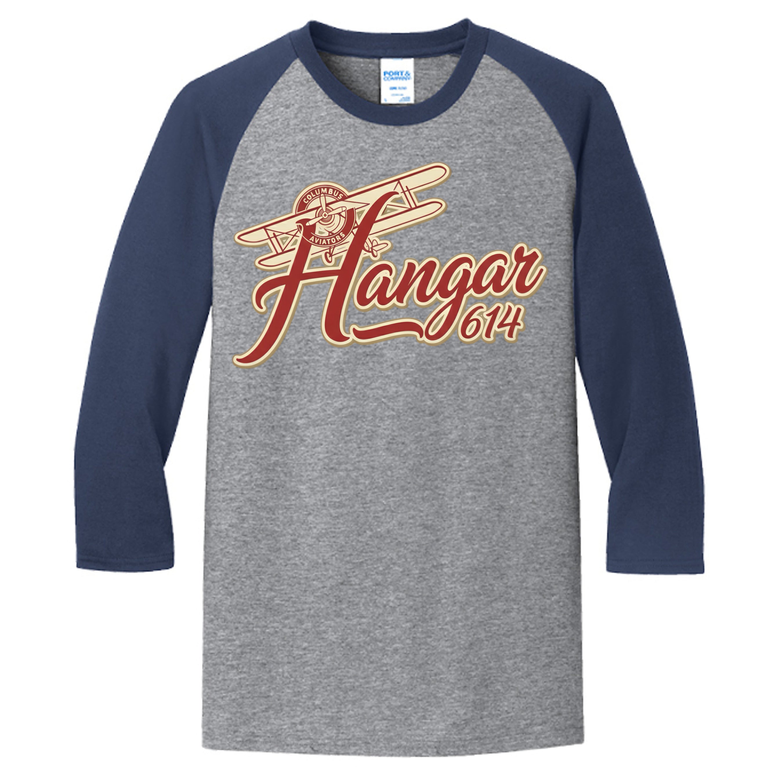 Athletic Heather/ Navy - PC55RS - FRONT