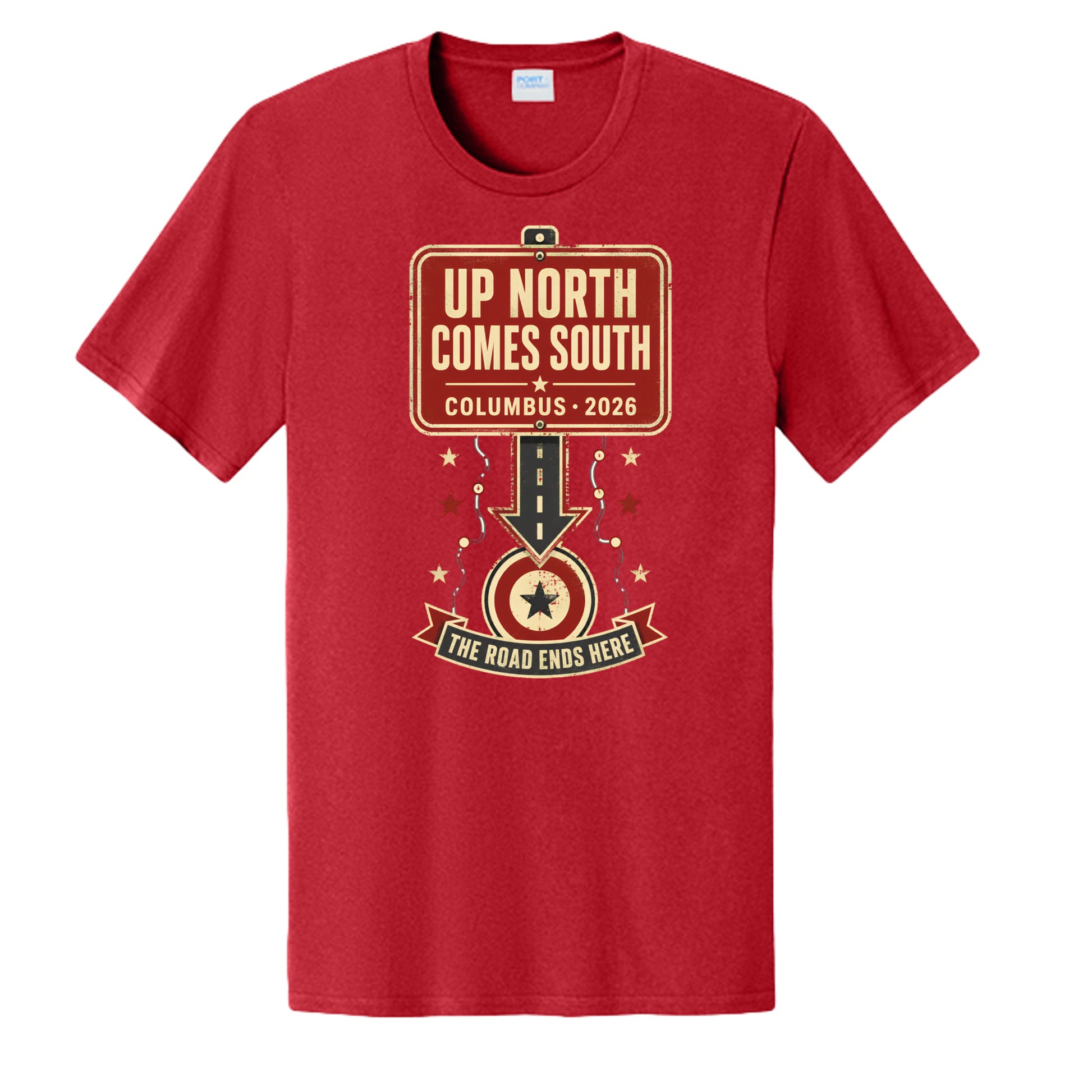 Up North Comes South vintage Columbus rivalry T-shirt