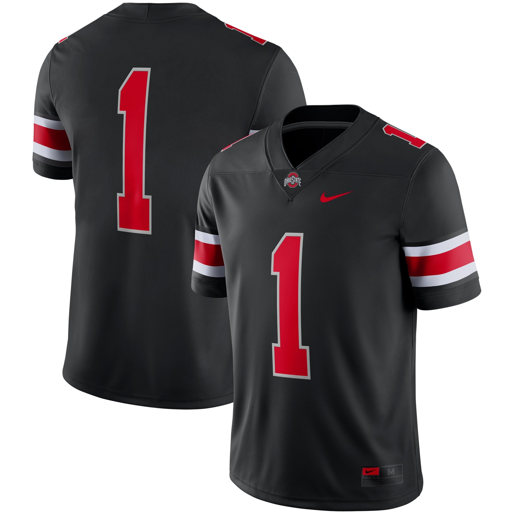 Ohio State Buckeyes #1 Nike alternate game jersey in black