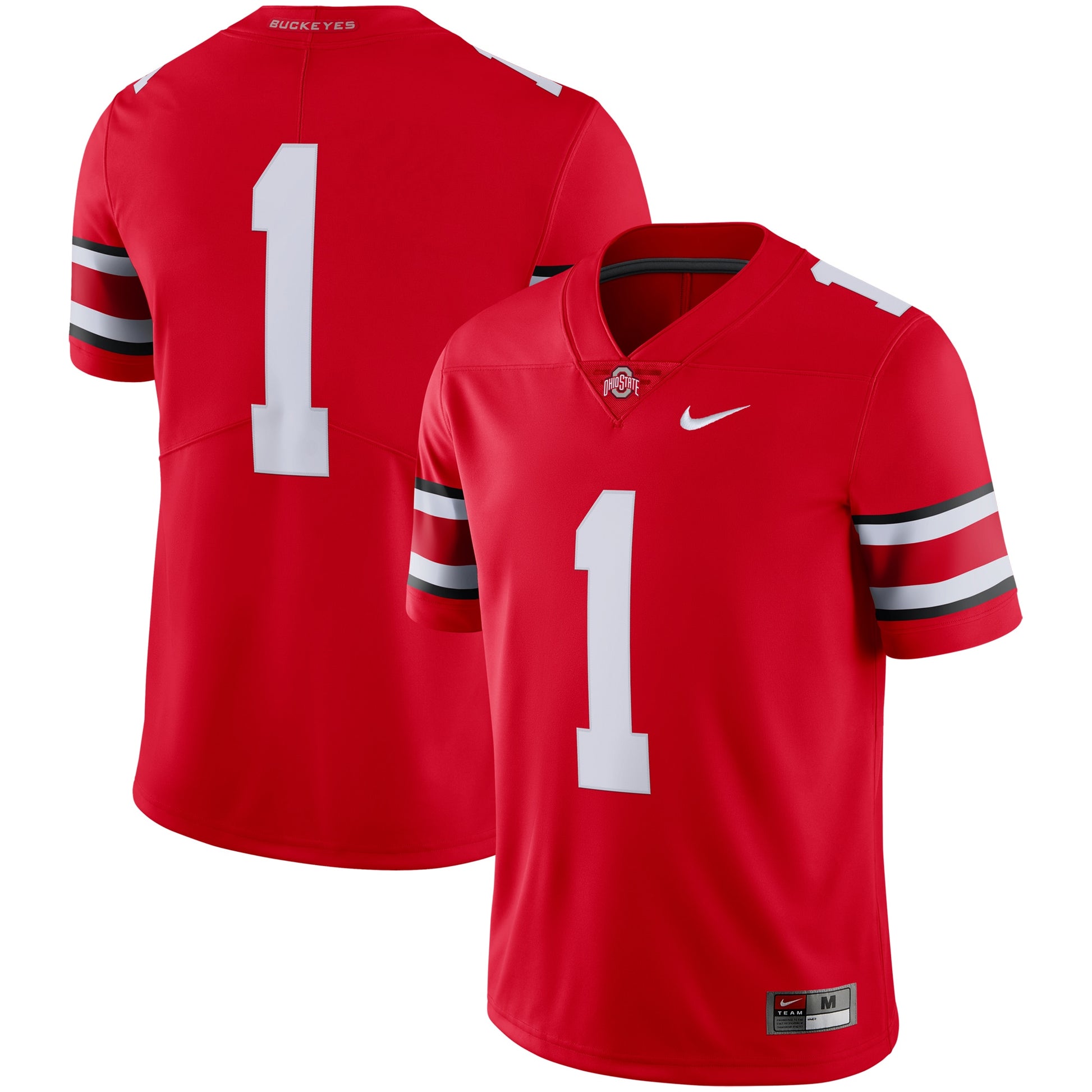 Ohio State Buckeyes #1 Nike Vapor F.U.S.E. limited jersey in scarlet