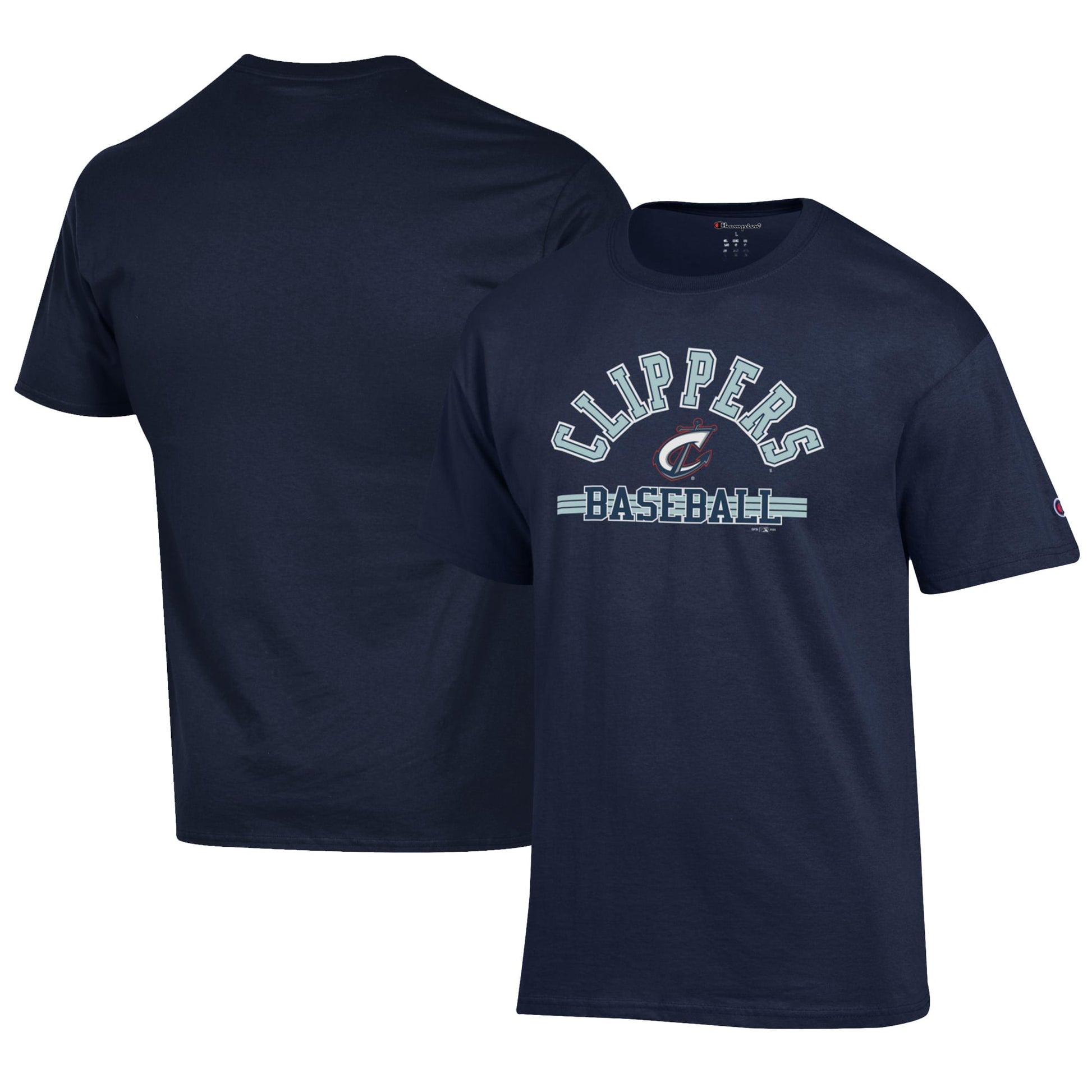 Columbus Clippers Champion Logo Jersey T-Shirt - Navy