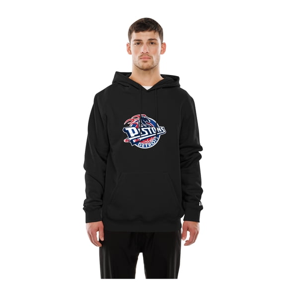 Pistons New Era Front Back Logo Hoodie - Black